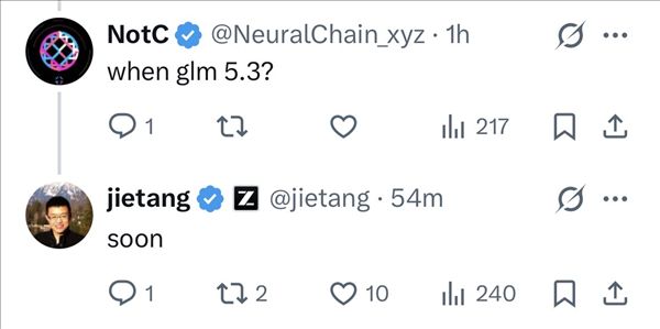 Domestic large models continue their assault on GPT/Opus — Zhipu's GLM-5.3 is about to be released: an epic Plus-level upgrade.