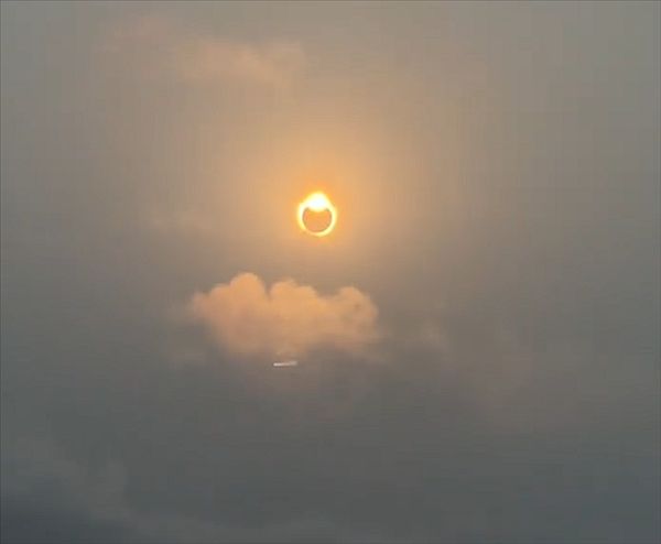 Europe witnesses its first total solar eclipse in 27 years, with a "golden ring" suspended high in the sky.