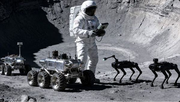 Lunar infrastructure by 2035! China's lunar robot dogs will handle mining and habitat construction.