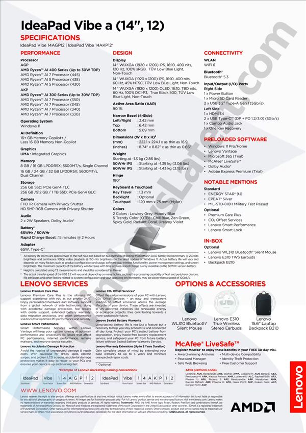 Lenovo IdeaPad Vibe laptop specs leaked: Ryzen AI 7 + OLED high-refresh display, taking on Apple MacBook Neo!