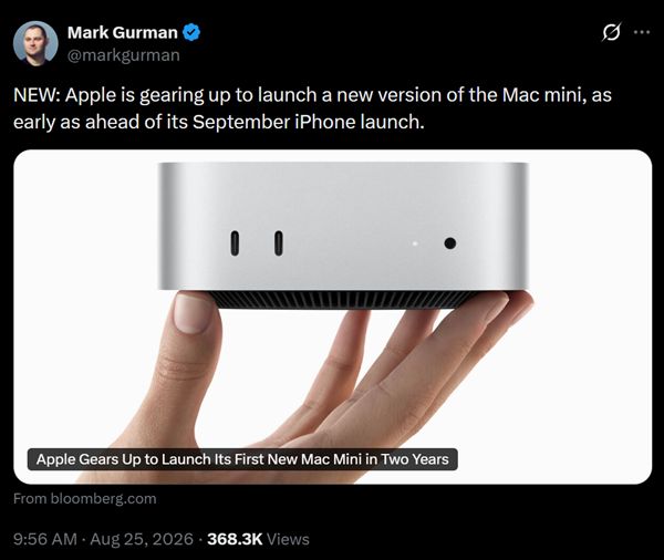 After nearly two years, Apple's new Mac mini is about to be released.